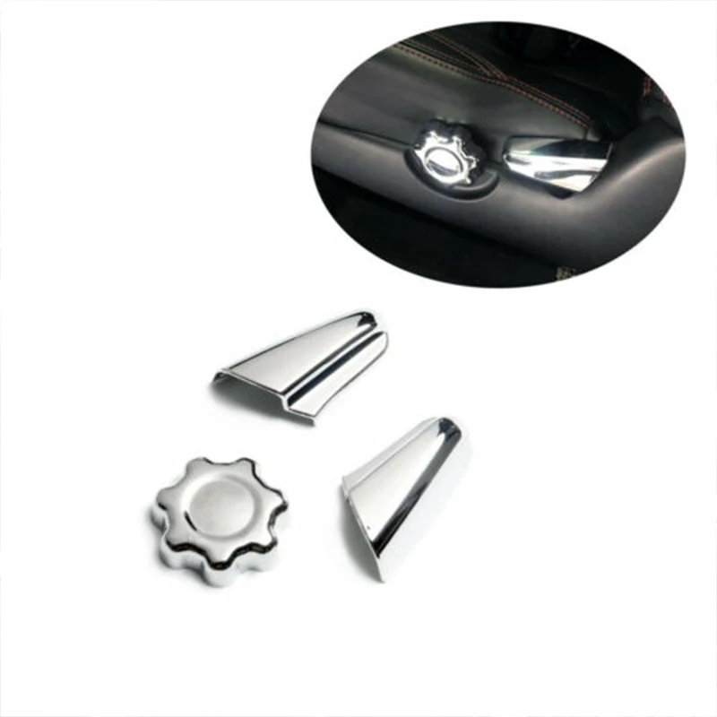 

2 Patterns Car Accessories For TOYOTA Tacoma2015-2020 Seat Ajustment Button Panel Cover Molding Trims 3 Pcs