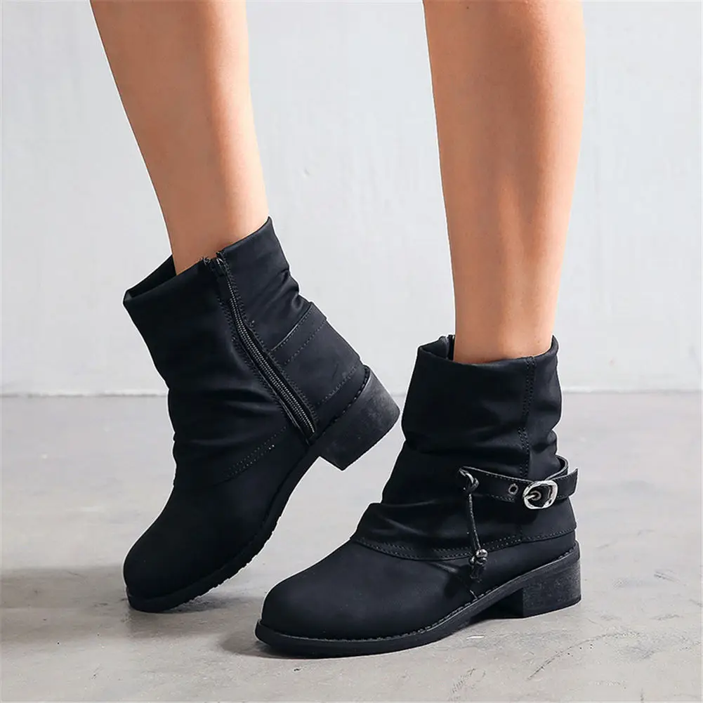 

SARAIRIS 2020 Wholesale Plus Size 43 Comfortable Autumn Winter Shoes Woman Western Boots Female Shoes Ankle Boots Women Shoes