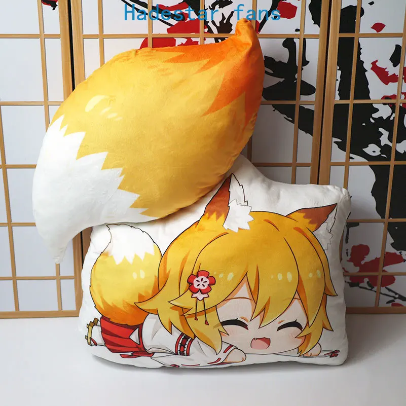 Полезная лиса Сенко-сан аниме милая мягкая кукла игрушка Sewayaki Kitsune no Senko-san Мягкие