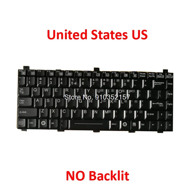 Клавиатура US FR для Getac B300 S400 B400 HMB4206MTA с подсветкой Соединенные Штаты французский |