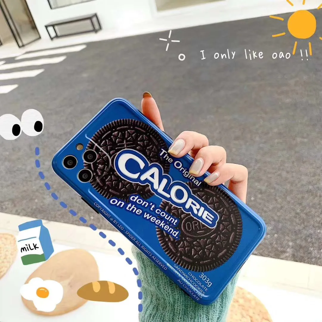 Горячий 3D милый Oreo молочный шоколадное печенье чехол для телефона iPhone 11 Pro MAX XR X XS 8