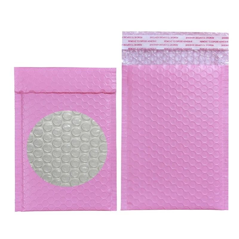 

10PCS/17sizes Light Pink Poly Bubble Mailer Padded Envelope self seal mailing bag bubble envelope Shipping envelope shipping bag