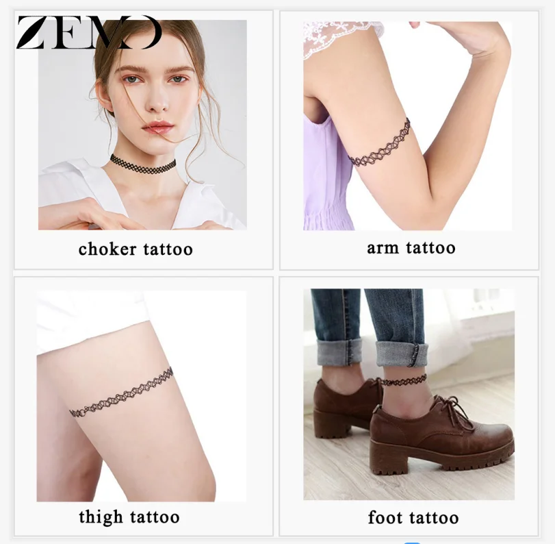 Mix Color Choker Necklaces (2)