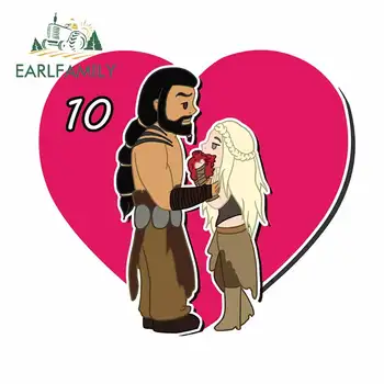 

EARLFAMILY 13cm x 11.8cm for Khal Drogo Daenerys Targaryen Car Stickers Auto Bumper Window Sticker JDM Accessories Vehicle Decal