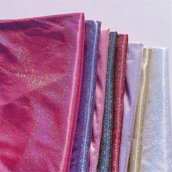 

New Glitter Iridescent Table Cloth Laser Fabric Stretch Knit Runner Photo Props 150x100cm Party Wedding Decorations Accessories