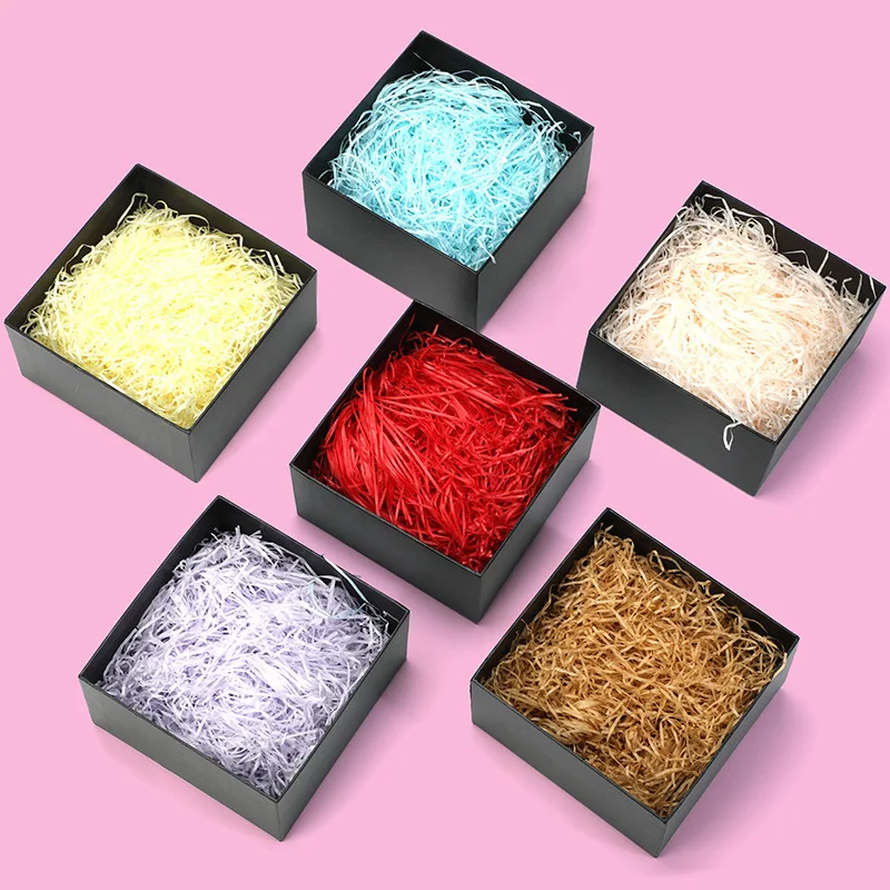 20/50g Bunten Bast DIY Papier Geschreddert Crinkle Papier DIY Geschenk Verpackung Korb Füllung Material Hochzeit Party Paket deco – Detail 32