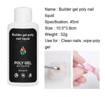 

SINA Cleansing Gel Remover Solvent Cleaner UV Nail Manicure Nail Art Tips 45ml Liquid Clean Degreaser gel polish uv Excess Gel