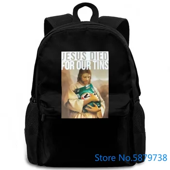 

JESUS DIED FOR OUR TINS VB BEER MENS BLACK TO VICTORIA BITTER Design women men backpack laptop travel school adult
