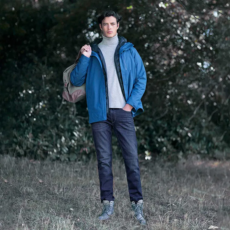 Xiaomi Mijia volcanic rock composite velvet fever jeans wear fast heat fiber heat storage warm soft