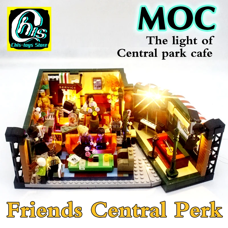 Светильник of central park cafe 21319 Friends Central Perk J12001New Classic TV Series American Drama Cafe | Игрушки и хобби