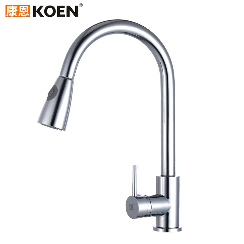 

Cross Border for Conn Pulling Copper Faucet Kitchen Faucet Hot And Cold Mixing Water Washing Basin Faucet