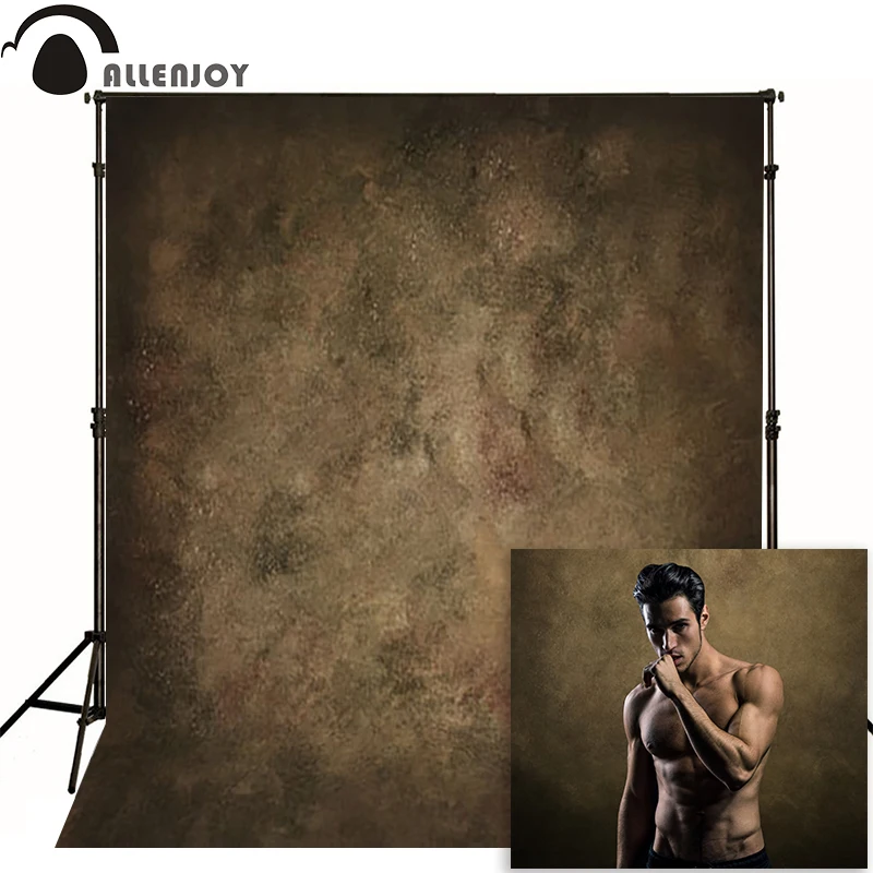 

Allenjoy Thin Vinyl cloth photography Backdrop Dark gray Computer Printing Background for Wedding Photo Studio Pure Color MH-043