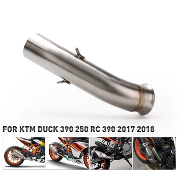 

For KTM DUKE 390 250 125 DUKE390 RC390 motorcycle intermediate exhaust pipe connecting pipe Accessories 2017 2018