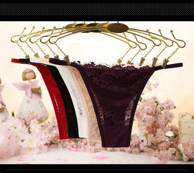 Японские кружевные сексуальные стринги женские невидимые прозрачные