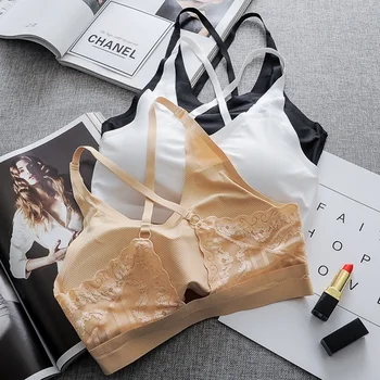 

Sexy Bra Casual Lady Underwear Women Push Up Seamless Padded Fitness Tank Stretch Bralette