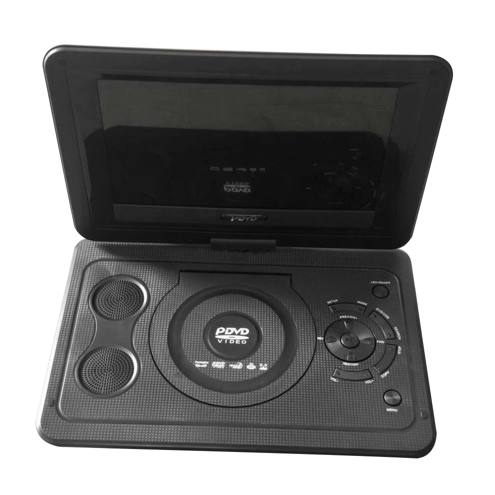 Автомобильный поворотный экран открытый USB DVD плеер CD HD lcd перезаряжаемый аккумулятор мини портативный 13,9 дюймов ТВ Игры для дома