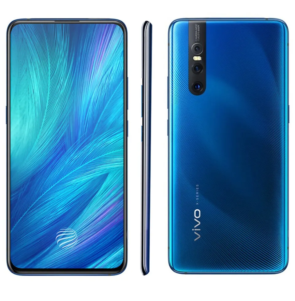 6,3" Vivo X27 мобильный телефон 8 ГБ ОЗУ 256 Гб ПЗУ Snapdragon 710 4000 МП подъемная камера 9,0 мАч Android смартфон