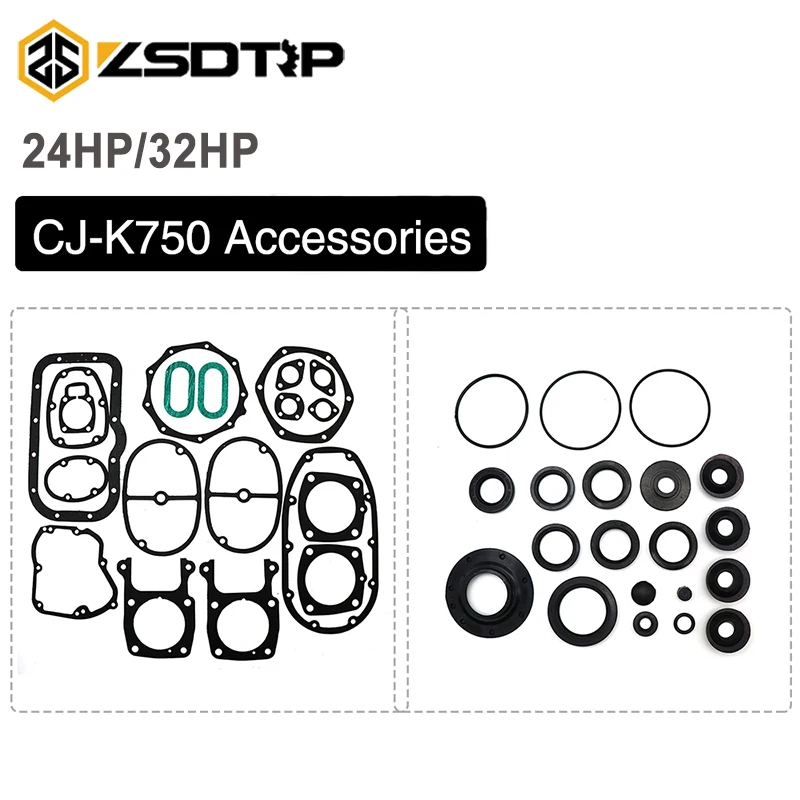 Zsdtrp Kit Guarnizioni Riparazione Motore Moto Sostituire Per Ural Cj-K750 24Hp 32Hp Testa Piatta M72/Bmw R71/K750 Accessori Moto