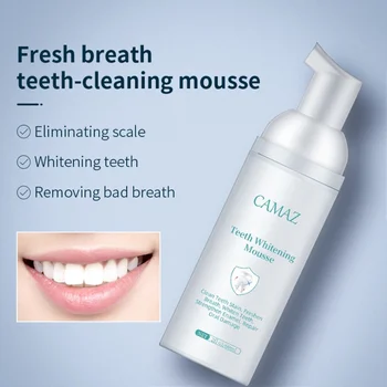 

Toothpaste Mousse Cleaning Teeth Remove Tooth Stains Whitening Teeth Foam Toothpaste Oral Hygiene 60ml//