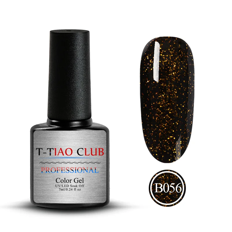 T-TIAO CLUB 7 мл Лак для ногтей блестки гибридные Лаки Блестящий Гель-лак для ногтей долговечный замачиваемый лак для ногтей - Цвет: M30484