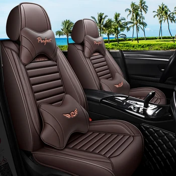 

Full Coverage Eco-leather auto seats covers PU Leather Car Seat Covers for nissan primera p12 qashqai j10 j11 rogue sunny