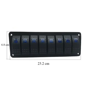 

Waterproof Rocker Switch Panel Breaker Circuit Indicator DC 12V Replacement