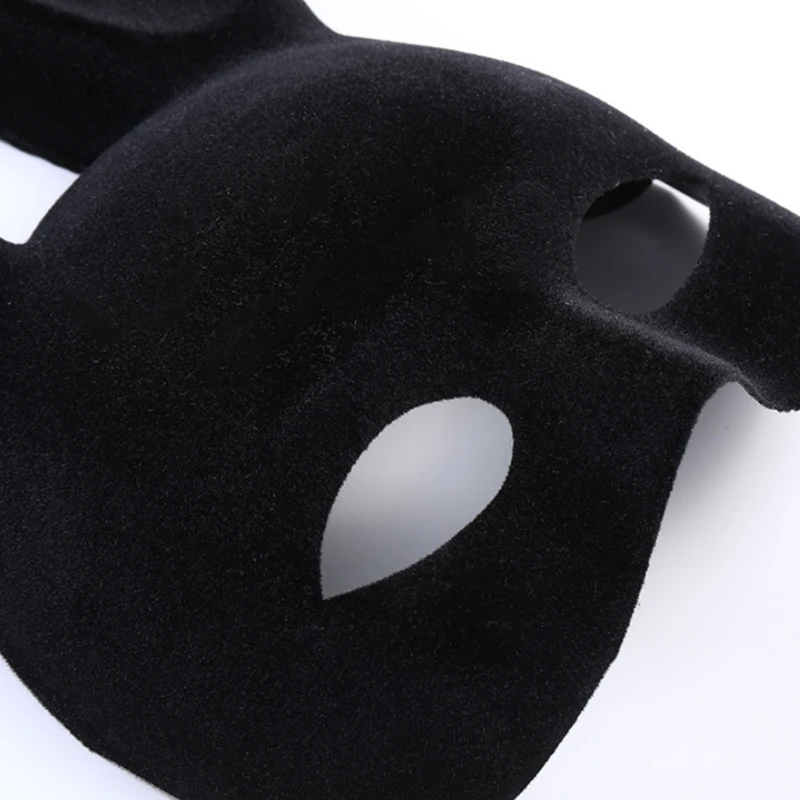 Cute Black Bunny Long Ear Rabbit Half Face Mask for Children Performance Birthday Halloween Party Costume Supplies F3MD