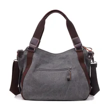 Холщовая Сумка на одно плечо, женская сумка в Корейском стиле, переносная сумка на плечо, Большая вместительная тканевая сумка