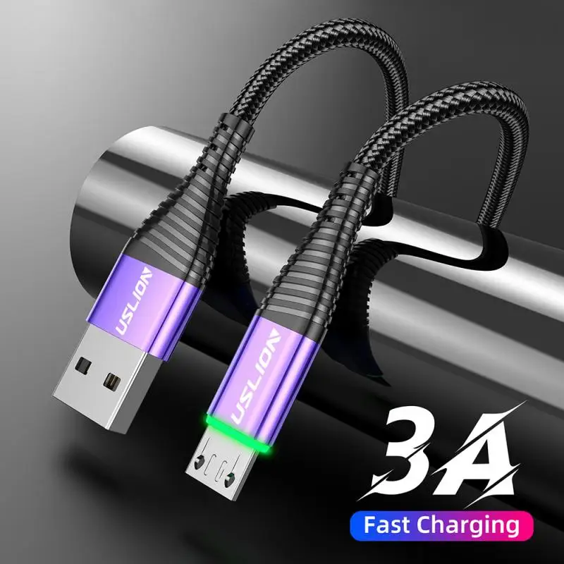 Новый 0 5 м/1 м/2 м LED 3A USB Type C кабель для быстрой зарядки Samsung Galaxy Xiaomi Huawei Note 7 |