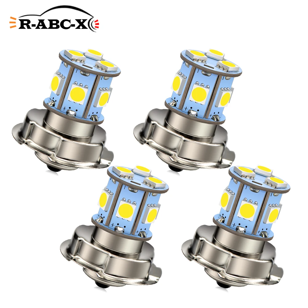 Ruiandsion Lampadina LED P26S per faro moto, 10-30 V, bianco super luminoso, chip 2835 33SMD, lampadina a LED per faro moto, non polarità