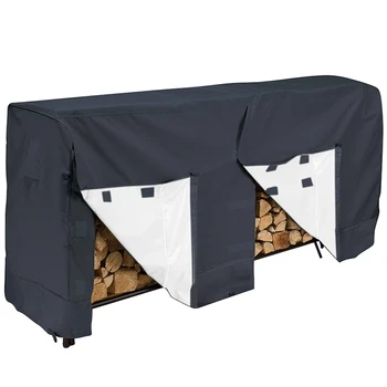 

Garden Firewood Wood Frame Cover Dustproof Waterproof Moisture-Proof Firewood Cover 210D Oxford Cloth Waterproof Dustproof Sun