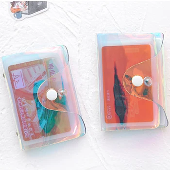 

Fashion Laser Transparent Function 20/36 Bits ID Bank Card Case Business Holder Women Men Credit Passport Bag Wallet Purse