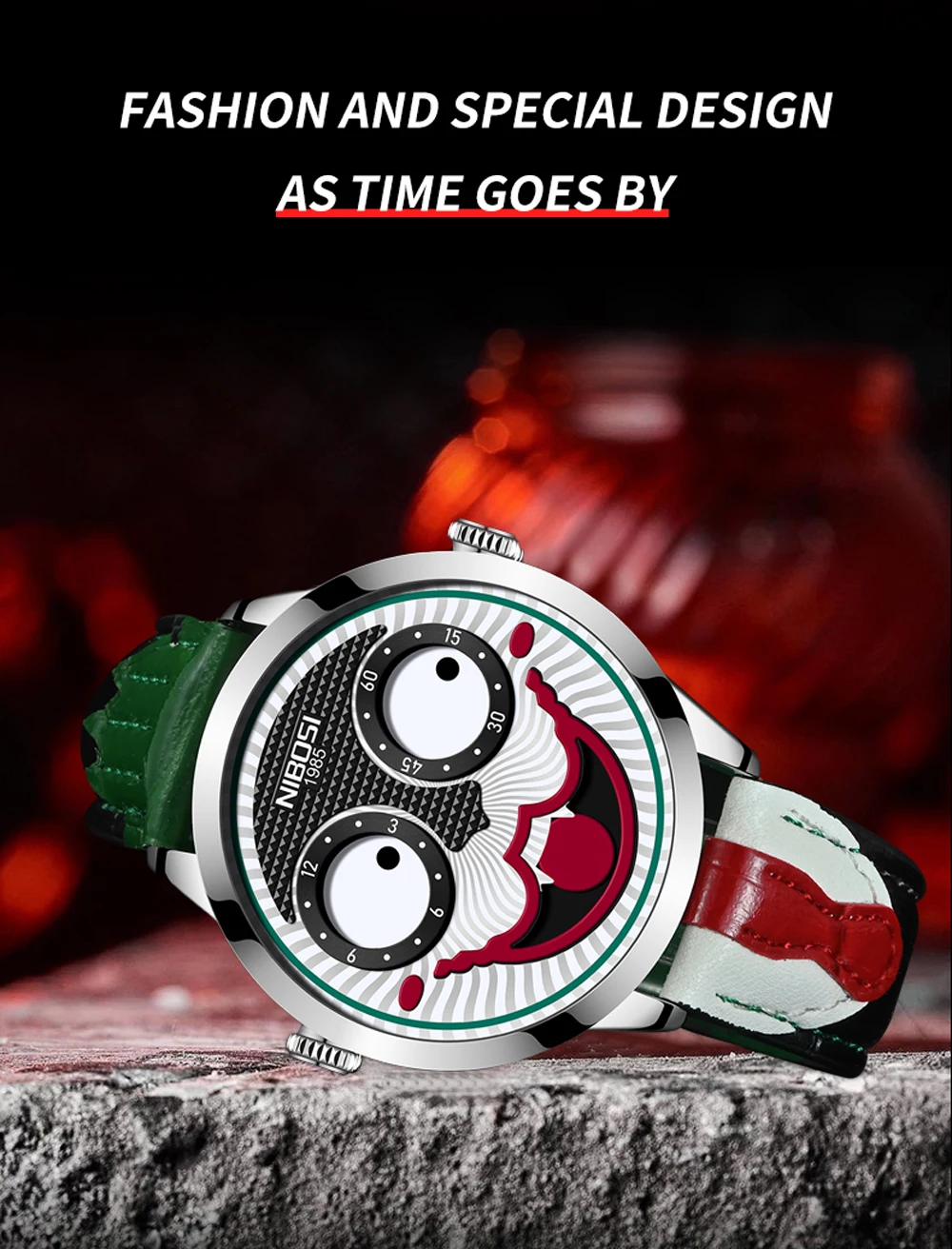 Joker Face Watch 2506 Nibosi
