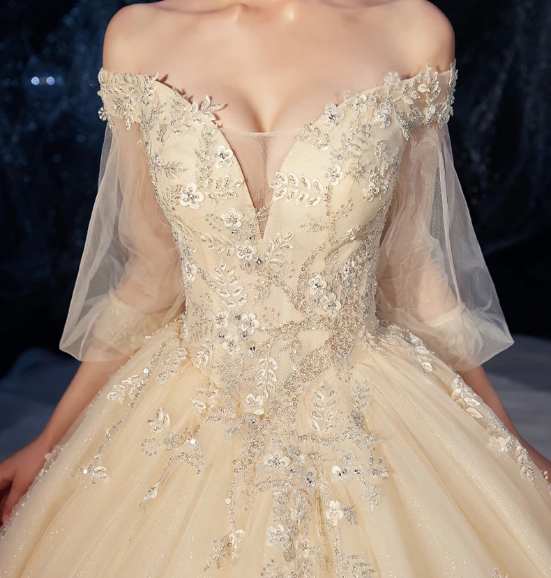 Свадебное платье с аппликацией Vestido de Noiva, свадебные платья для беременных с высокой талией, платья для беременных женщин на заказ, платья для невесты в стиле ампир