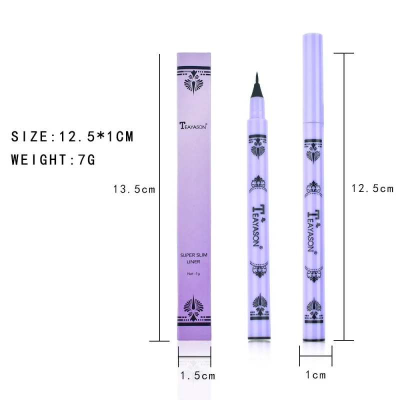 Fine Eyeliner Waterproof Smudge-proof Long Lasting Colorfast Quick Drying Liquid Eyeliner