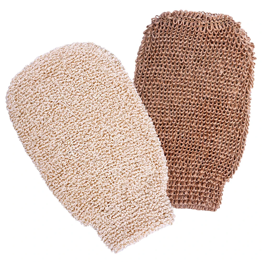 Best Offers Bath-Towel Gloves Mitt Body-Brush Shower Foam Peeling 2pcs Fingers 0LdJlY3VXRe