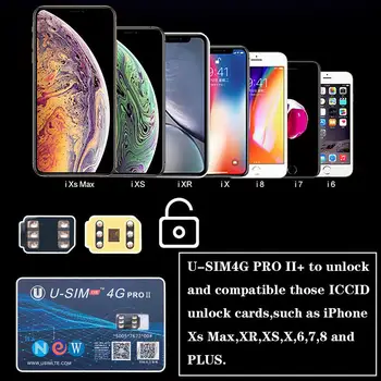 

U-SIM4G Pro II Unlock SIM Card Nano-SIM Compatible for iOS 12 iPhone XS Max