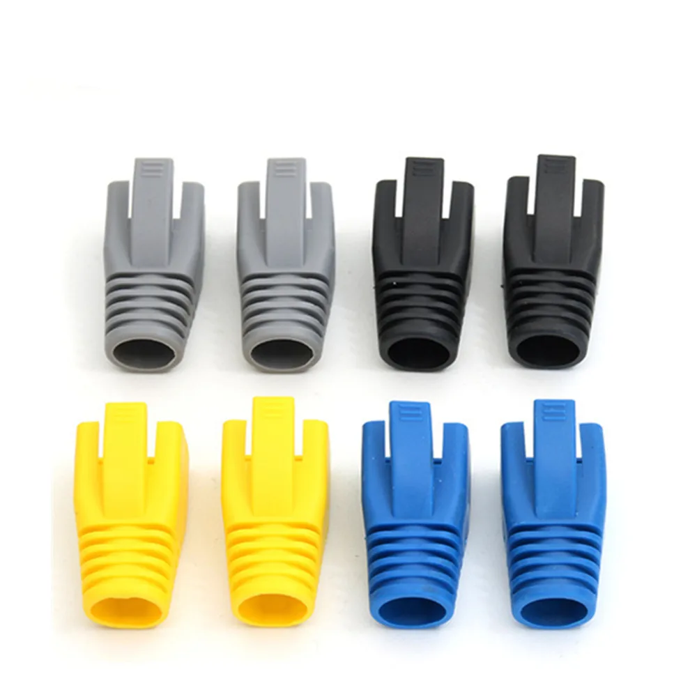 Защитные колпачки Cat6a RJ45 Cat7 для сетевого кабеля Ethernet Cat 7 защитные разноцветные 8 5