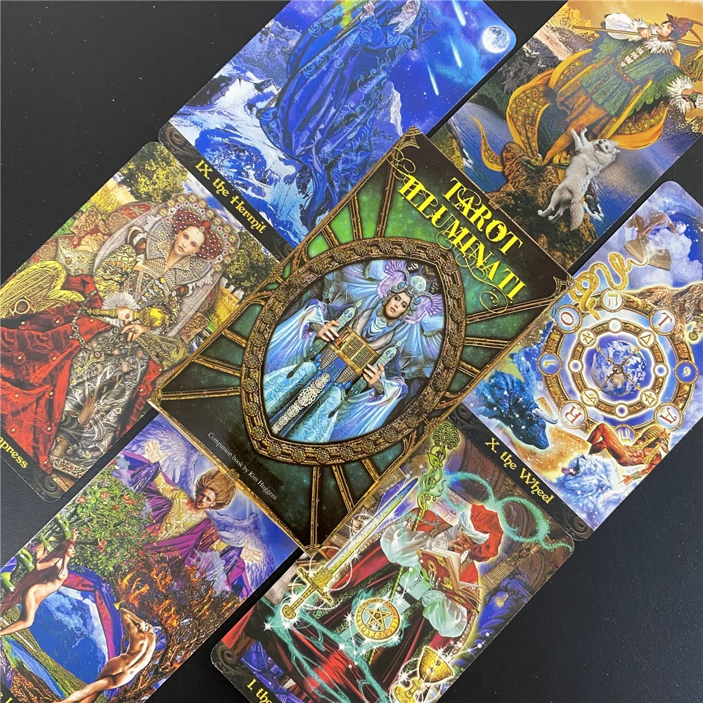 Tarot Illuminati Deck Full English Guidebook Read Fate Family Party Board  Game Playing Oracle Cards - Board Game - AliExpress