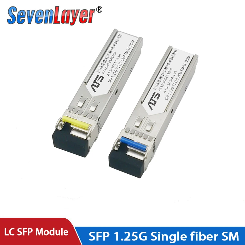 Одноволоконный оптический трансивер LC SFP 1 ГБ гигабитный волоконный