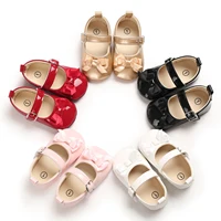 Fashion PU Leather Baby Princess Shoes Newborn Girls Moccasins Shoes Rubber Sole Prewalker Non-slip Summer First Walkers 1