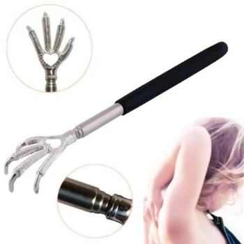 

Safe Telescopic Claw Stainless Steel Massager Back Scratcher Adjustable Back Scratching Massage Hand Claw Protective Stinger