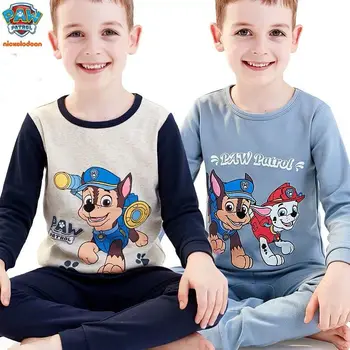 

Genuine Paw Patrol four season pajamas Action Pups Rescue chase marshall ryder everest skye Everest Birthday gift children toy