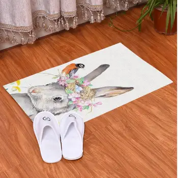 

Cartoon Rabbit Pattern Carpet Bedside Washable Floor Mat Living Room Bedroom Home Decor 2020 New