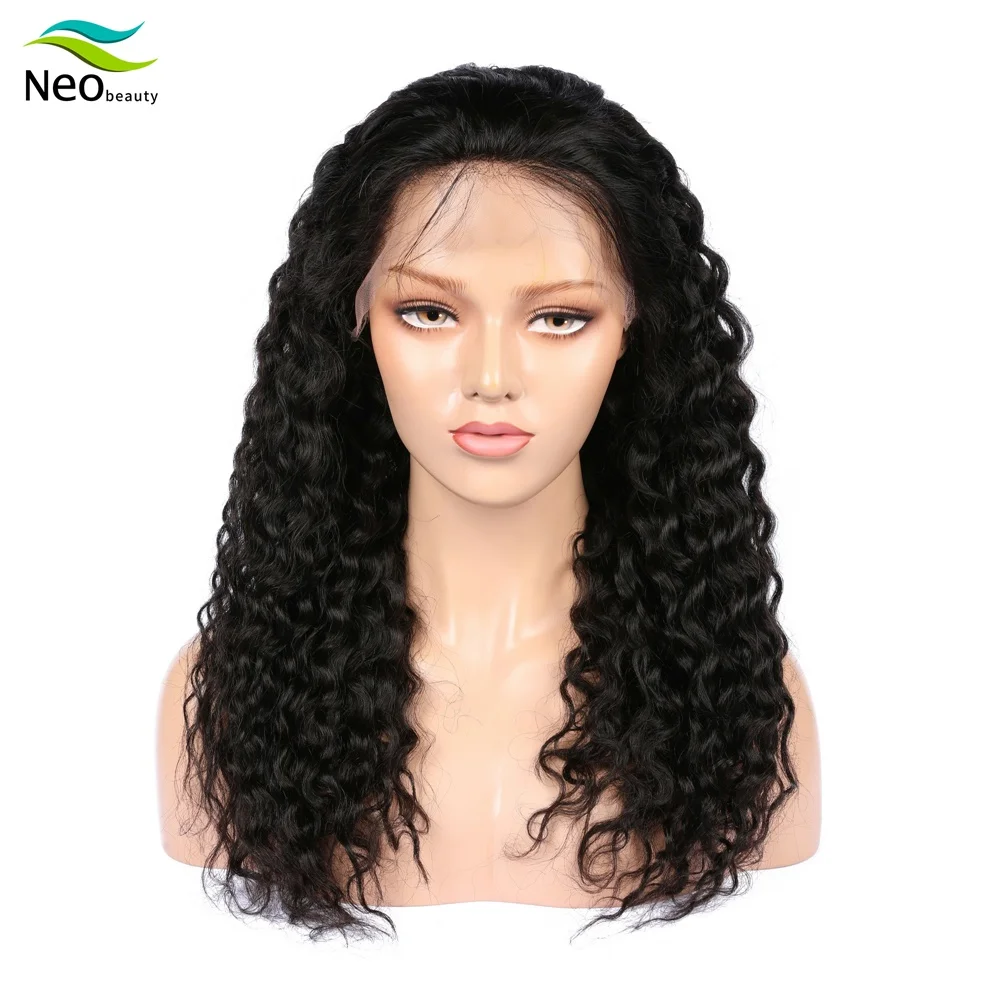 

Natural Color Lace Front Jerry Deep Curly Human Hair Wig Coily Curls Afro Bouncy Kinky Curly Human Hair Wig Brazilian