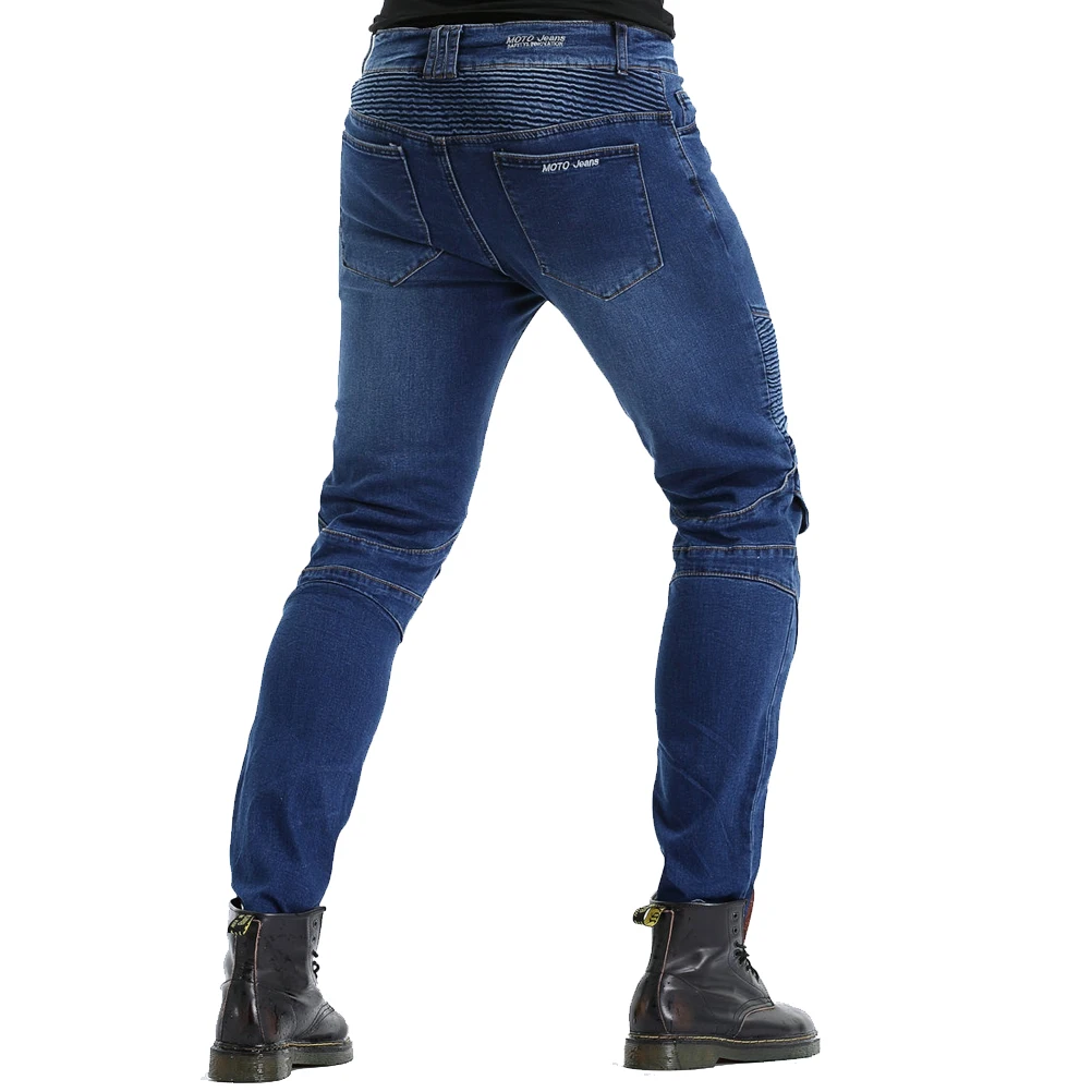 Водонепроницаемые ветрозащитные мотоциклетные джинсы для байкеров для мужчин с 4 X CE обновлением съемные бронированные наколенники