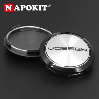 

4Pcs/set 64mm Fashion Car Wheel Center Hub Cap Rim Dust-proof Cover Hubcap for VOSSEN Car Wheel Rim Refit Repair Decoration