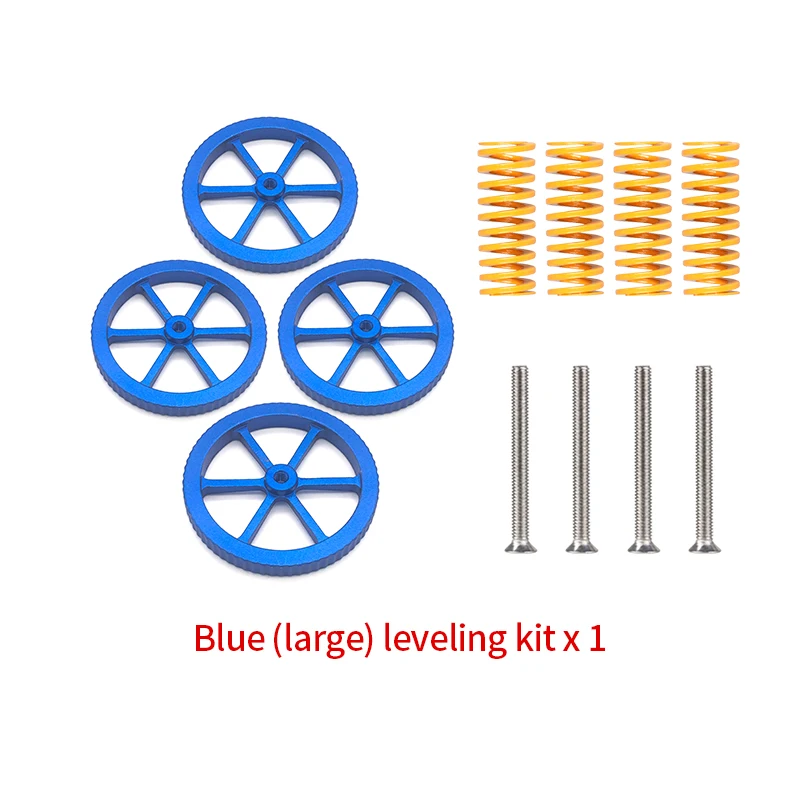 1Set/Pack 3D Printer Parts Heated Bed Spring Leveling Kit Adjustment Nut+Springs+ Screw Heatbed Kit For CR-10 Ender 3 MK3 Hotbed belt 3d printer 3D Printer Parts & Accessories