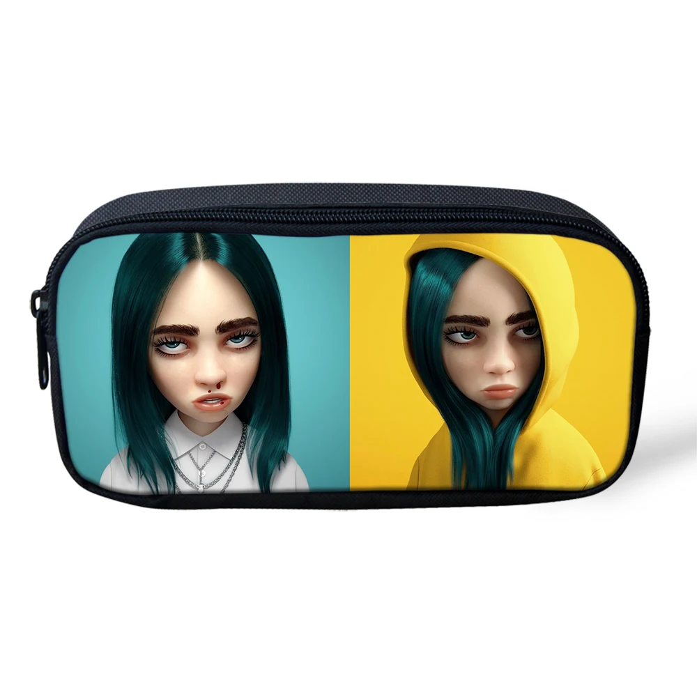 Косметичка Billie Eilish, пенал для карандашей, сумка для девочек-подростков, пенал для карандашей, детские школьные принадлежности, коробка для хранения канцелярских принадлежностей - Цвет: CDGX2038K