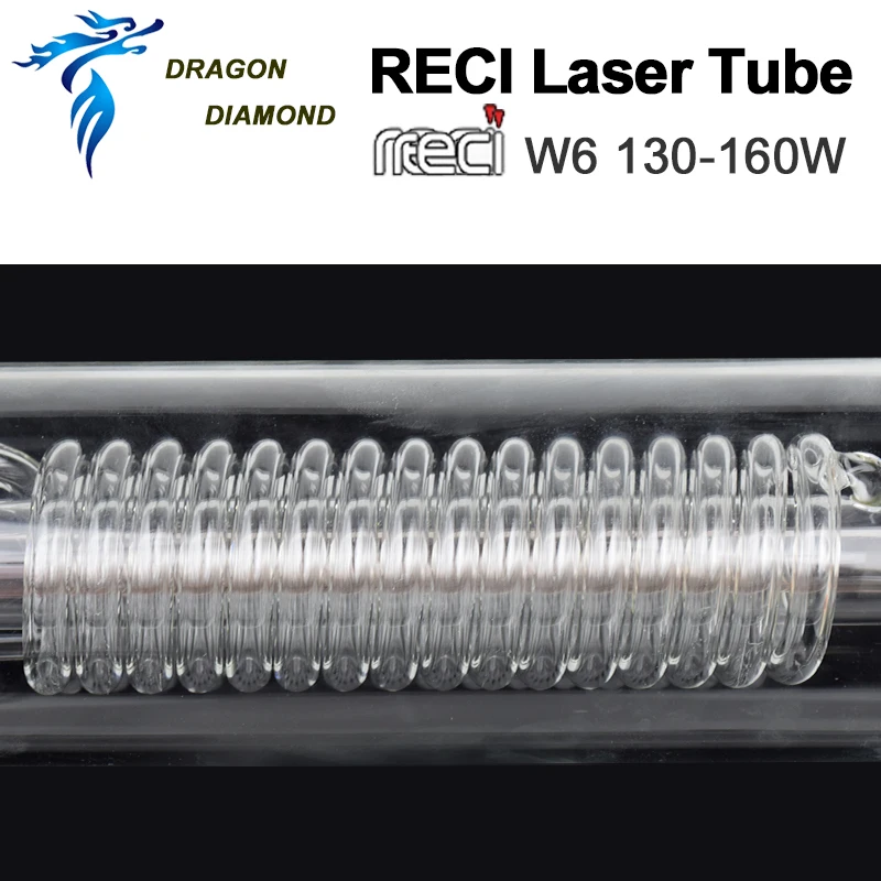 DRAGON DIAMOND CO2 лазерная трубка RECI W6 130 Вт стеклянная труба металлическая головка